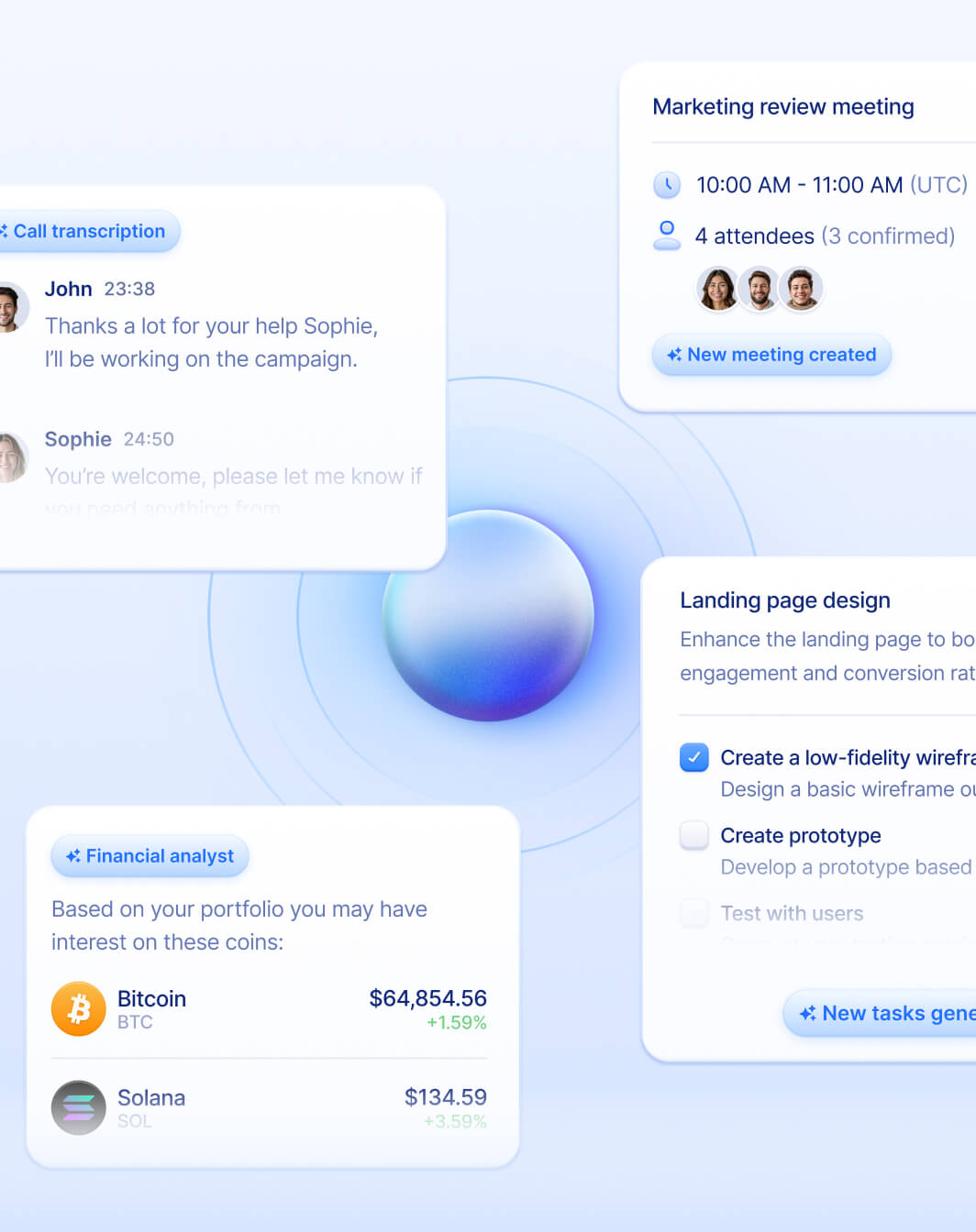OS assistant screens